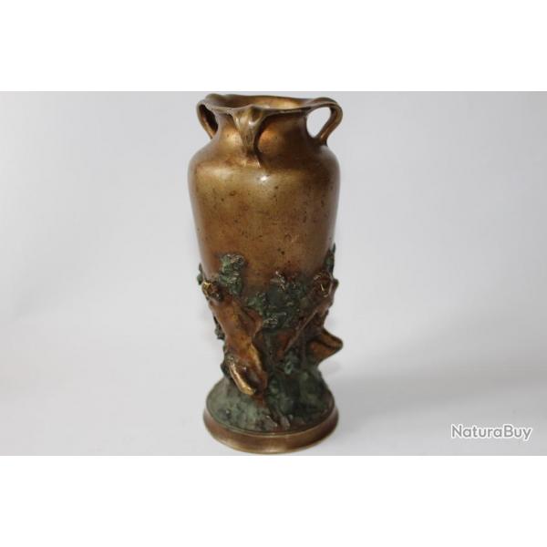 Vase bronze a la cire perdu Art nouveau