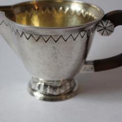 Pot a lait métal argenté Art déco Art de la table