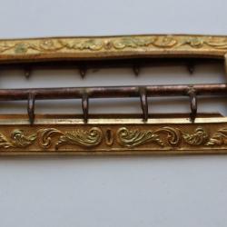 Boucle de ceinture bronze doré