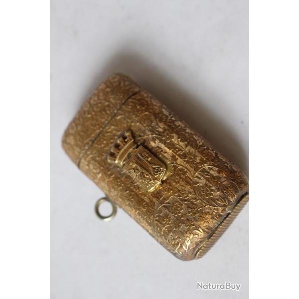 Boite a feu boite d'allumettes pyrogne blason Genve