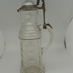 Ancienne carafe à bière Allemagne gnome nain bistrot