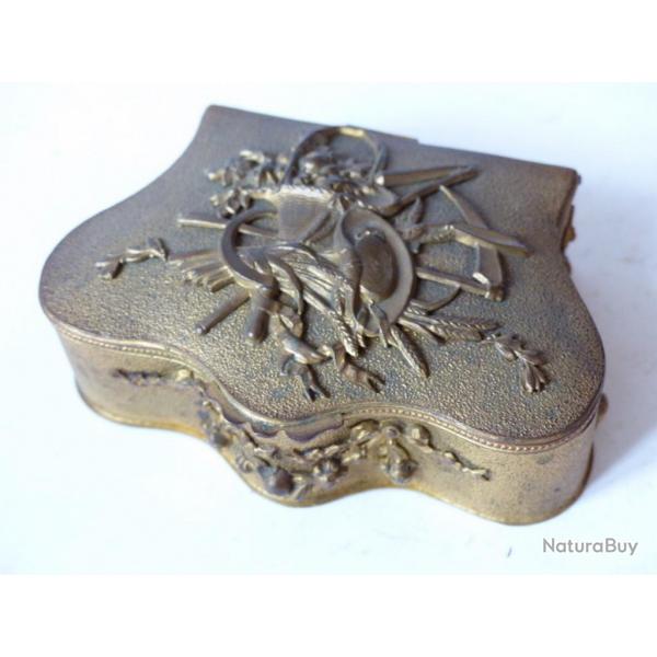 Boite a bijoux paysanne Napolon III Antiquits