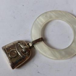 Hochet argent sterling enfant argenterie Stéphanie 1983