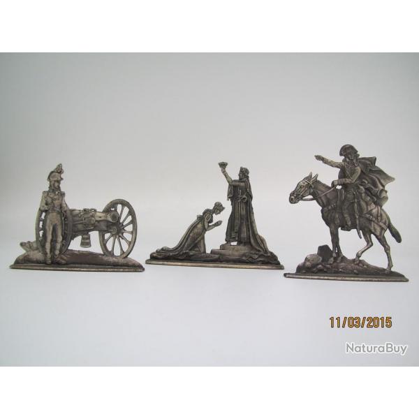 trois plats d'tain Empire Tallandier jouets