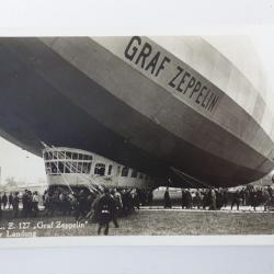 CPA dirigeable Graf Zeppelin après son atterrissage