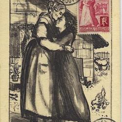 Carte-maximum France n° 401 - Aide aux Français rapatriés d'Espagne