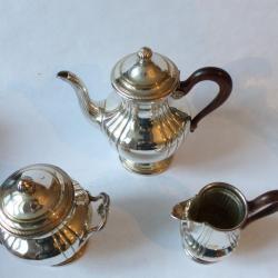 Service à thé et café en métal argenté Art de la table