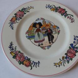 Assiette faïence DORTU VERET, Baylon Carouge Art de la table