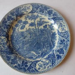 Assiette Faïence de Carouge Baylon 1803-1829 Suisse Art de la table