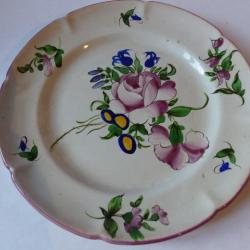 Assiette faience luneville XVIIIe/XIXe siècle Art de la table