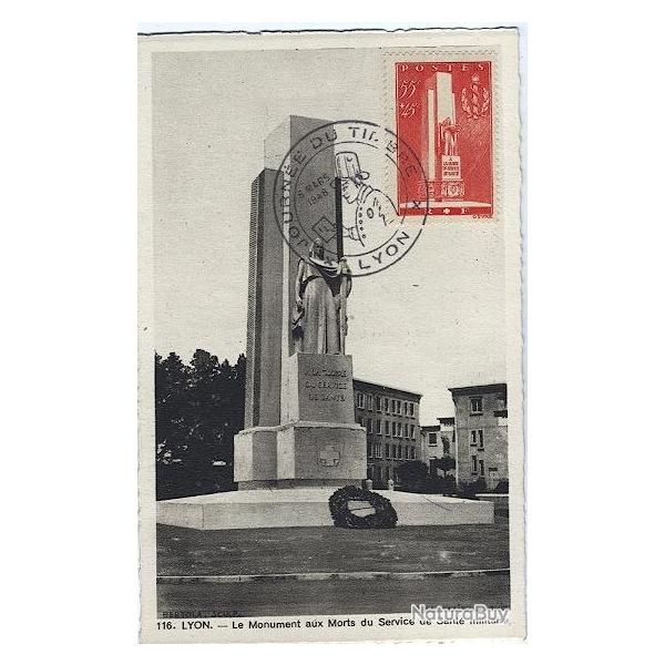 Carte-maximum France n 395 - Sant militaire