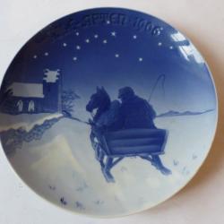 Assiette de Noël porcelaine Bing & Grondahl 1906 Christmas Plate