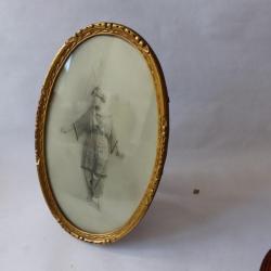 Cadre porte-photo photographie femme Art déco