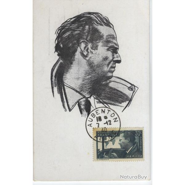 Carte-maximum France n 337- Jean Mermoz