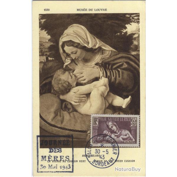 Carte-maximum France n 356 - Pour sauver la race