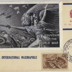 Carte-maximum France n° 315 - La Marseillaise soie tissée