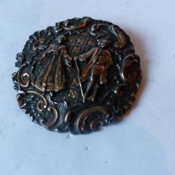 Grand  bouton XIXe siècle Napoléon III