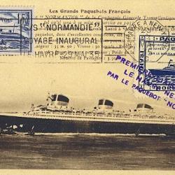 Carte-maximum France n° 299 - Paquebot Normandie