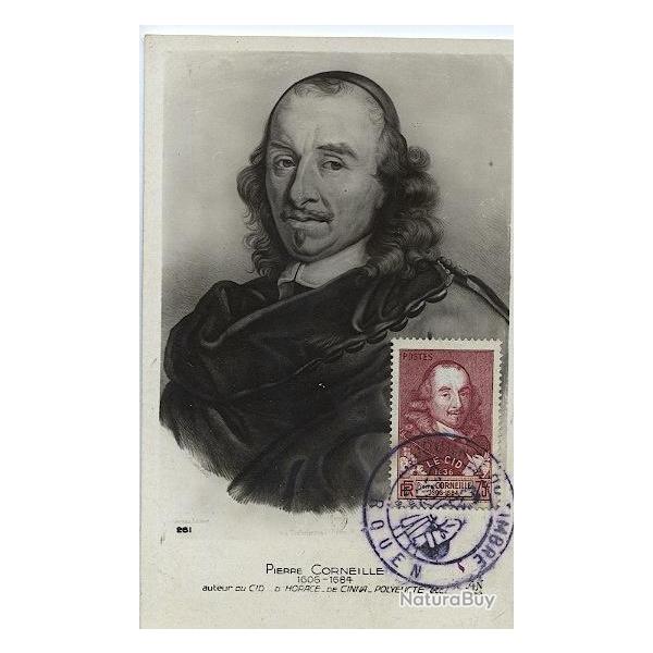 Carte-maximum France n 335 - Pierre Corneille