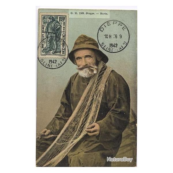 Carte-maximum France n 504 - Marin