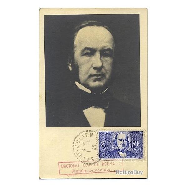 Carte-maximum France n 464 - Claude Bernard