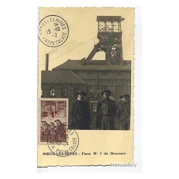 Carte-maximum France n 489 -Mineurs