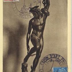 Carte-maximum France n° 408 et 538 Mercure
