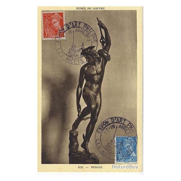 Carte-maximum France n 408 et 538 Mercure