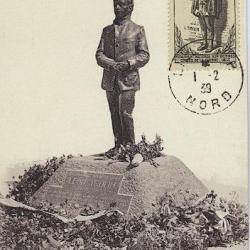 Carte-maximum France n° 420 - Statue Léon Trulin à Lille