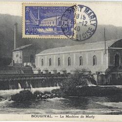 Carte-maximum France n° 430 -  Bougival - Machine de Marly