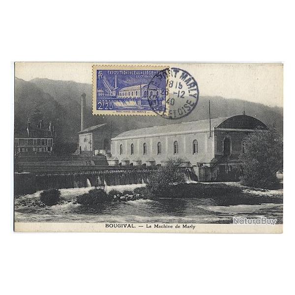 Carte-maximum France n 430 -  Bougival - Machine de Marly