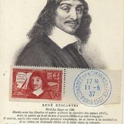Carte-maximum France n° 341 - René Descartes