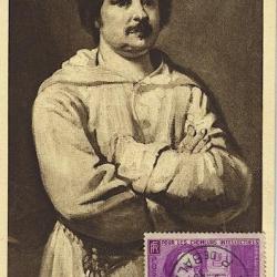 Carte-maximum France n° 438 - Honoré de Balzac