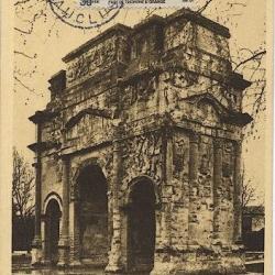 Carte-maximum France n° 389 - L 'Arc de triomphe d'orange