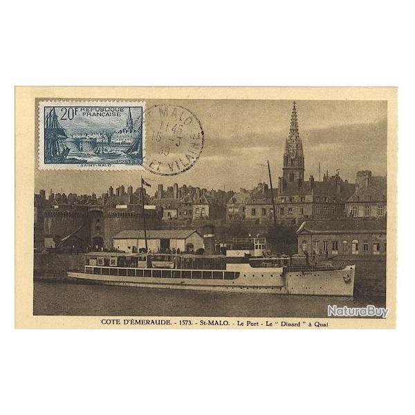 Carte-maximum France n 394 - Saint-Malo