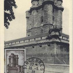Carte-maximum France n° 393 -  Le Donjon de Vincennes