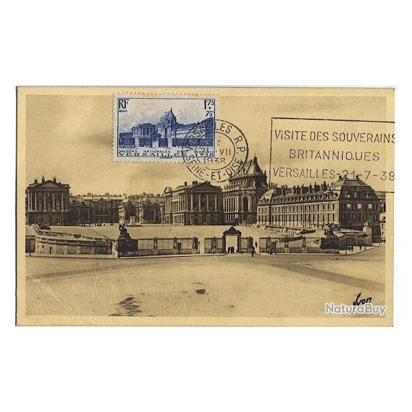 Carte-maximum France n 379 - Chateau de Versailles