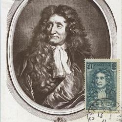 Carte-maximum France n° 397 - Jean de la Fontaine