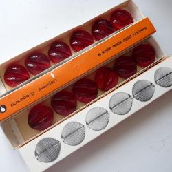 Douze porte-couteaux verre Design Suédois Sweden Art de la table