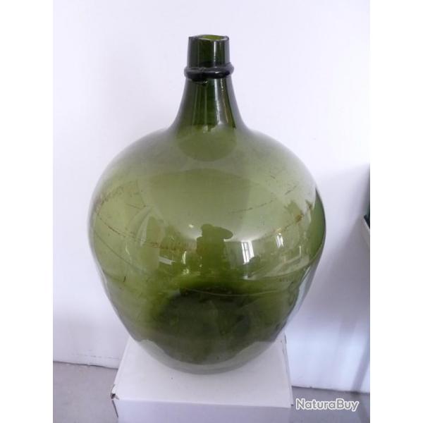 Ancienne Bouteille Gante verre souffle Art Populaire vin vigne