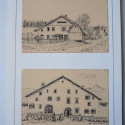 Dessins originaux à l'encre A.Vögtli 1951/53