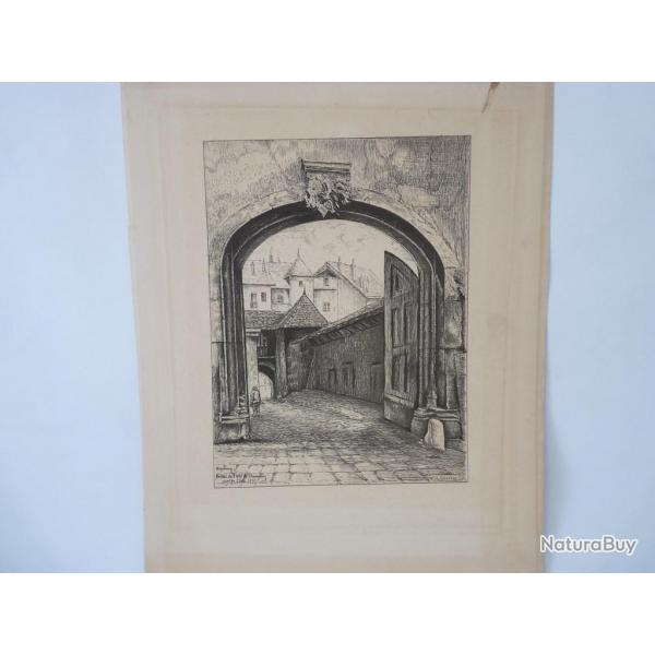Gravure Annecy A Gruffaz 1931