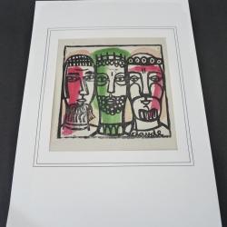Bois Gravé original dessin de Noël C.Claude