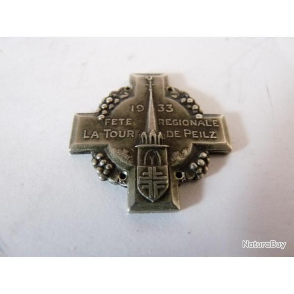 Insigne Gymnastique Suisse La Tour De Peilz 1933