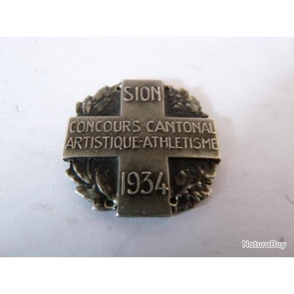 Insigne Gymnastique Suisse Sion 1934