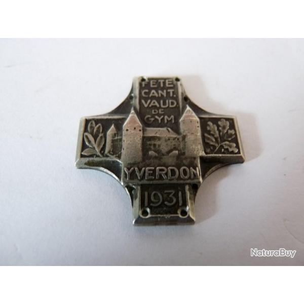 Insigne Gymnastique Suisse Yverdon 1931