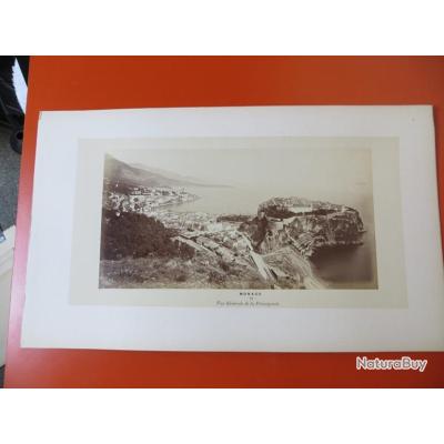 Tirage Albuminé Vintage - Vue Générale De Monaco Vers 1880, Format 12x19 Cm, CK6048