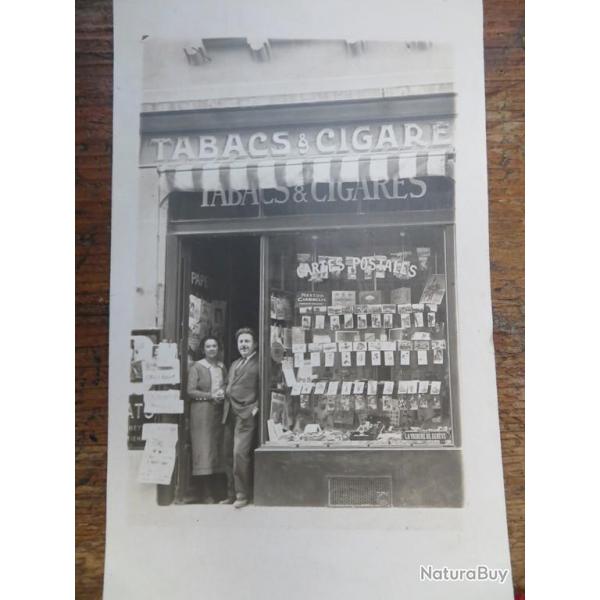 Carte photo magasin Tabacs & Cigares Papeterie Genve Suisse