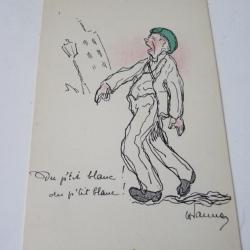 CPA illustrée Suisse  Du p'tit blanc! du p'tit blanc!