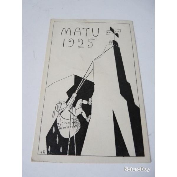 CPA Suisse Matu 1925 tudiants Suisse Carte Postale